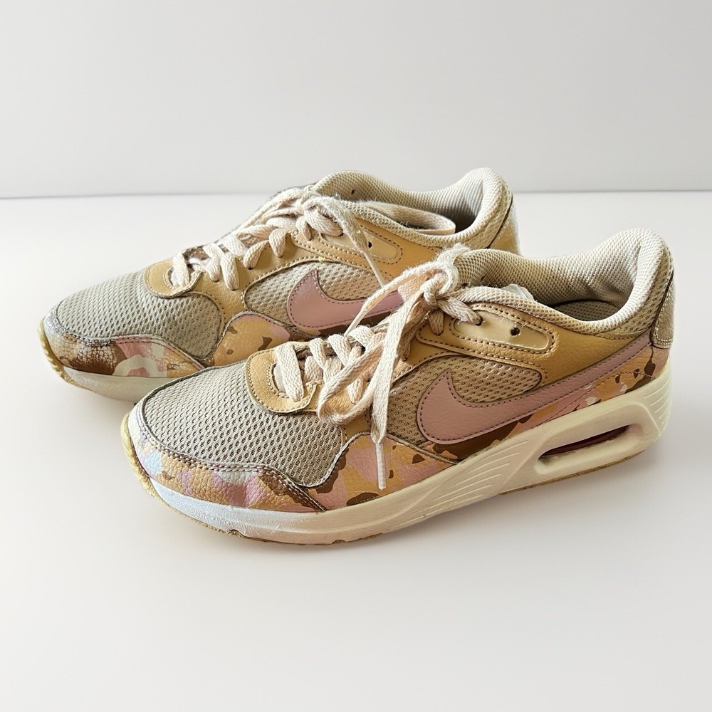 Nike Women's Air Max SC Running Shoes Sneakers Sesame/Pink Size 8‎